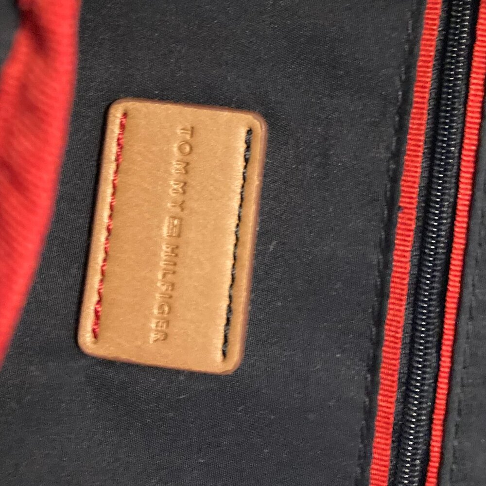 Tommy Hilfiger Beige Nylon Small Backpack with Leather Straps with TH Logo - Picture 12 of 16